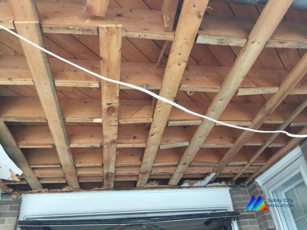 Cold Room Above Garage We Have The, How To Insulate Garage Ceiling With Room Above